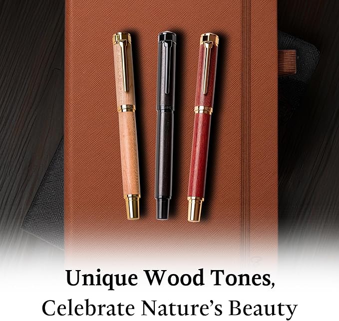 Ellington Pens Luxury Wood Fountain Pen Set –Medium Nib - Image 7