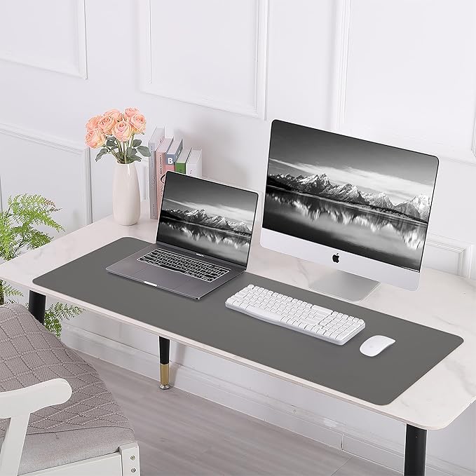 Leather Desk pad Protector, Large Desk mat - Image 7