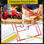 Zhehao 120 Pieces 2.8 mm Carpenter Pencils Lead Refills HB Refill - Image 7