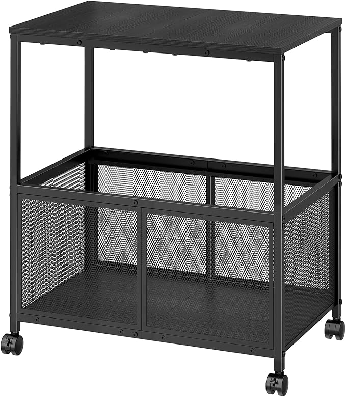 Sbanmao Rolling File Cart, Mobile Hanging File Cabinet by shengbaomaoyi