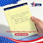 WritePads Legal note pads 8.5"x14" Legal Pads, Wide Ruled, Canary Paper - Image 9
