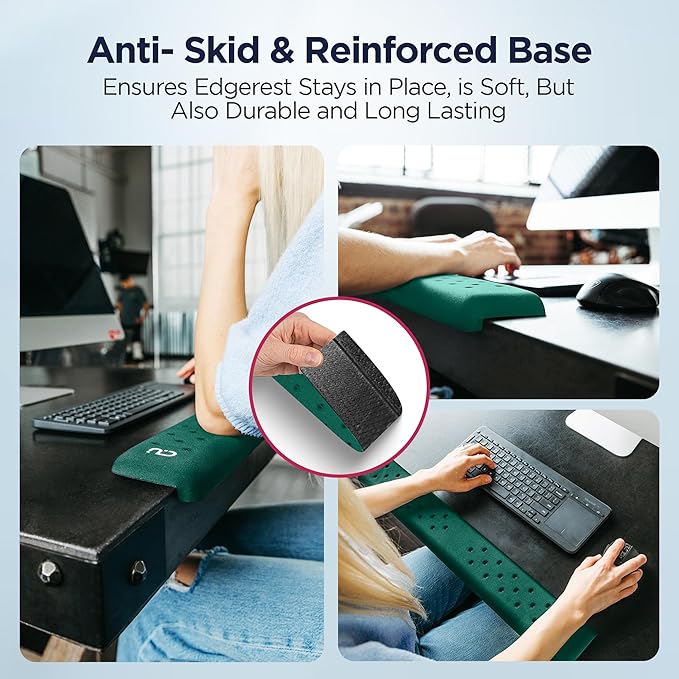 EdgeRest PostureUp L-Shaped Desk Long Wrist Rest Elbow, Forearm & Wrist Comfort - Image 5