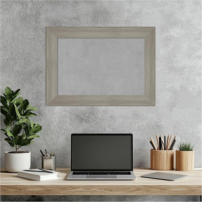Amanti Art Grey Framed Magnetic Board 16x22 Small Vision Board - Image 6