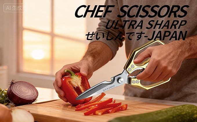 Kitchen Scissors Gold - Image 4
