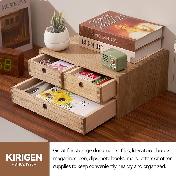 Kirigen Wooden Desktop Organizer - Image 4