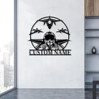 Personalized Metal Airplane Wall Art, Airplane Name Sign, Customized Pilot Name - Image 8