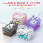 Samstar 3 Tier Pink Letter Tray Paper Organizer - Image 6