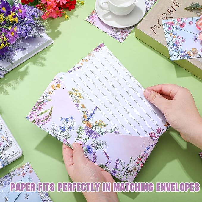 TaoBary 160 Pcs Stationery Paper Set 50 Double Sided Stationery Papers - Image 5