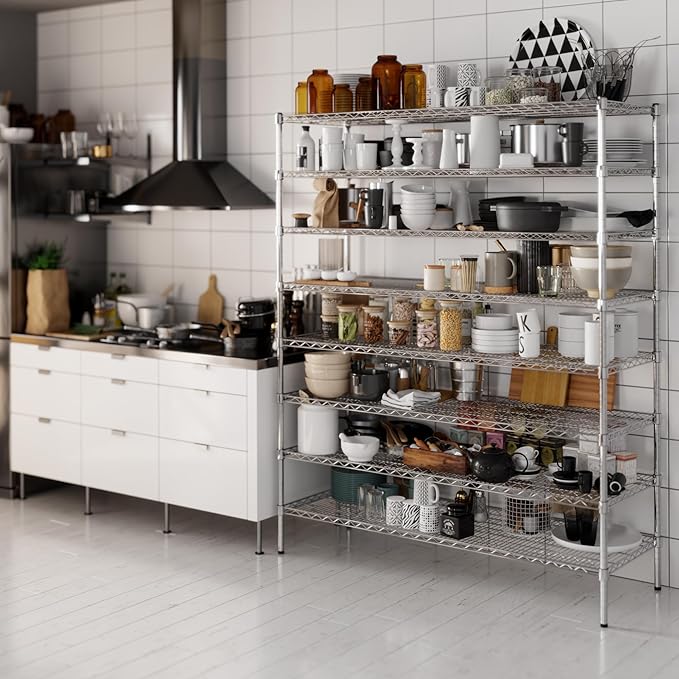 Regal Altair 21" Deep x 60" Wide x 74" Height Wire Shelving Kit | 8-Tier | NSF - Image 6