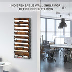 Solinxe 10-Tier Wall File Organizer, Wood Mail Organizer Wall Mounted Paper - Image 4