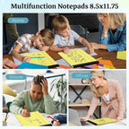 Yellow Legal Pad, 8.5 x 11 College Ruled Notepad, 12 Pack Legal Notepads 8.5 x - Image 6
