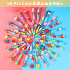 LiYiQ 50 Pcs Multicolor Pen in One Fun 4-in-1 Cute Pens Bulk Kawaii Cool - Image 3