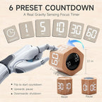 Exlliy Productivity Timer 1, 60 Minutes Preset, Desk Cube Timer - Image 2