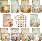 TaoBary 160 Pcs Stationery Paper Set 50 Double Sided Stationery Papers by TaoBary