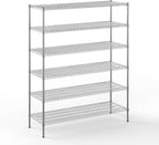 Regal Altair 21" Deep x 60" Wide x 74" Height Wire Shelving Kit | 6-Tier | NSF by Regal+Altair