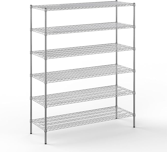 Regal Altair 21" Deep x 60" Wide x 74" Height Wire Shelving Kit | 6-Tier | NSF by Regal+Altair