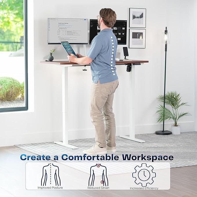 VIVO Electric 55 x 28 in Standing Desk, Memory Height Adjustment, 1B Series - Image 4
