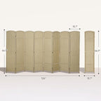 HOMCOM Room Divider, 8 Panel Folding Privacy Screen, 5.6' Tall Freestanding - Image 7