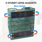 EASEPRES Magnetic 5 Pocket Mesh Hanging File Organizer, Wall Mounted Mail Paper - Image 2
