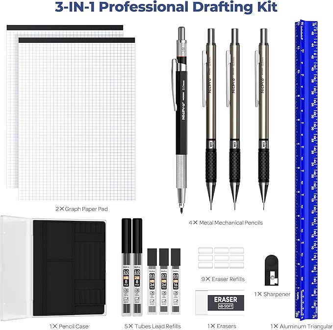 Nicpro 16PCS Drafting Tools - Image 6