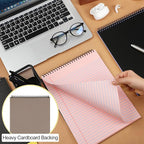 Resurhang 6 Pcs Legal Pad Top Spiral Bound Notebook 70 Sheets Double Sided - Image 6