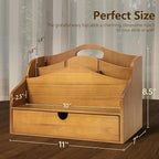 Pine Wood Mail Organizer For Desk - Image 2