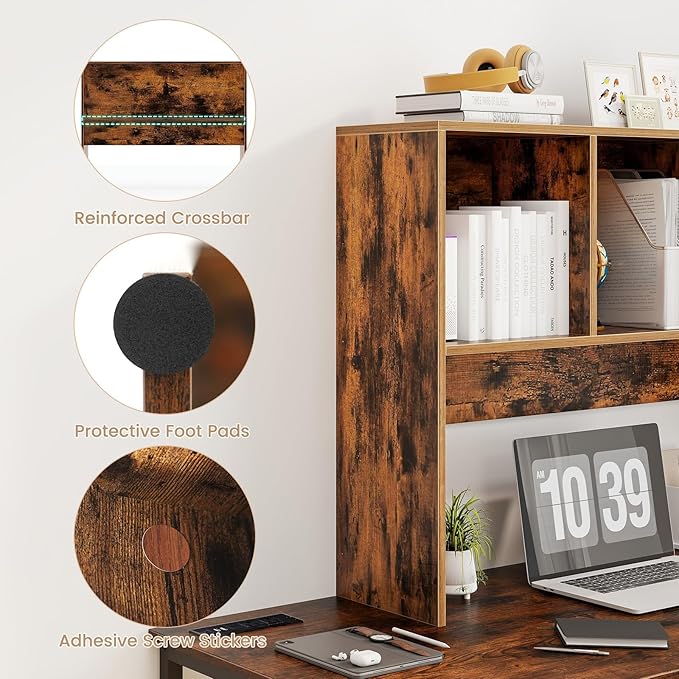 Tangkula Desktop Bookshelf, Countertop Storage Hutch - Image 7