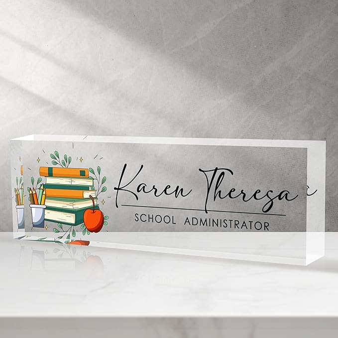 Custom Office Name Plate, Personalized Gifts by Unknown