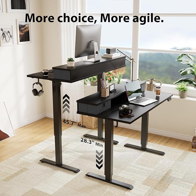 Agilestic 55 x 24 Inches Electric Standing Desk - Image 4