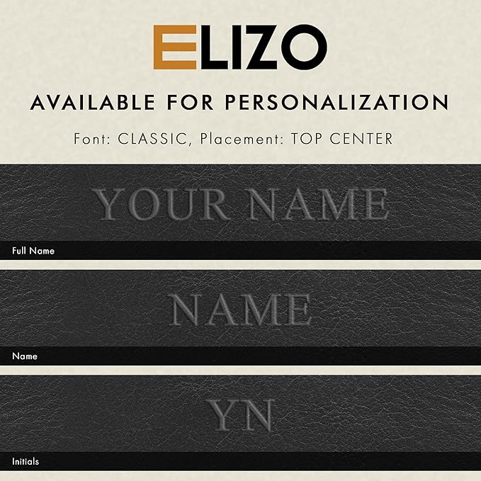 ELIZO Personalized Custom Desk Pad Set Real Leather Desk Mat Mouse Pad Unique - Image 2