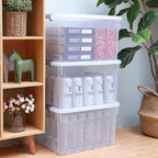 Citylife 6 Packs 32 QT Plastic Storage Bins - Image 2