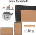 Board2by Extra Large Cork Bulletin Board 96" X 48", Foldable Notice Pin Board - Image 7