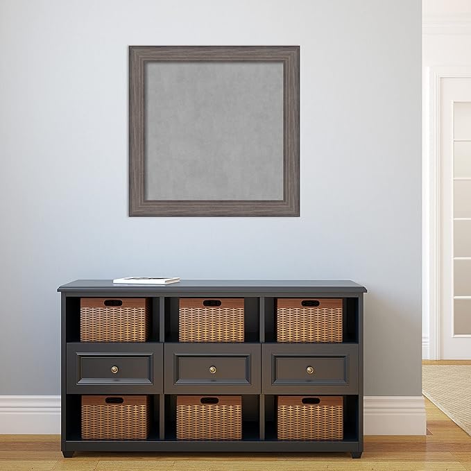 Amanti Art Grey Framed Magnetic Board 29x29 Medium Vision Board - Image 5
