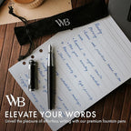 Wordsworth & Black Fountain Pen Set, Medium Nib, Includes 24 Pack Ink Cartridges - Image 3