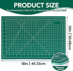 CLOYAN Cutting Mat 12"x18", 1 Pack Double-Sided 5-Ply Self Healing Sewing - Image 2