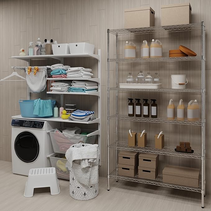 Regal Altair 14" Deep x 48" Wide x 74" Height Wire Shelving Kit | 6-Tier | NSF - Image 2