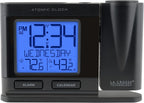 la crosse technology 616-41667-int black atomic projection alarm, main product view