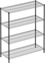 Guan River 4-Shelf Adjustable Metal Shelf Wire Shelving Unit Heavy Duty Storage by GuanRiver