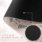 iCasso Pink Floral Desk Mat, Desk Pad, XXL Large Mouse Pad, Anti-Slip Big - Image 4