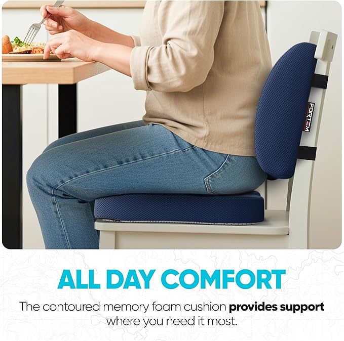 FORTEM Seat Cushion, Office Chair Cushion, Lumbar Support Pillow - Image 8