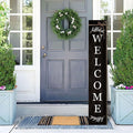 Welcome Porch Sign Decor Wooden Hanging Sign Door Porch Standing Decorative by ARTUFAN