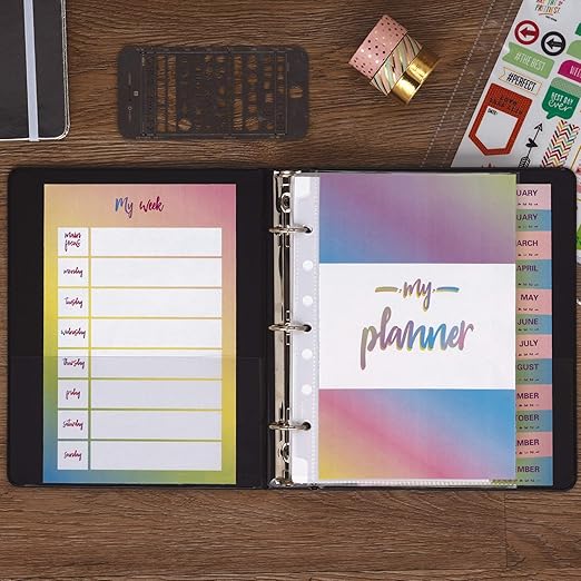 Samsill Economy 3 Ring Mini Binder, Made in The USA, 1-Inch Round Ring Binder - Image 8