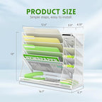 SUPEASY Wall File Organizer, 5-Tier office wall organizer - Image 5