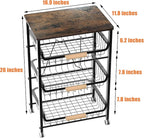 NiuYichee 4-Layer Fruit Basket Kitchen Food Organizer and Rack, Stackable - Image 3
