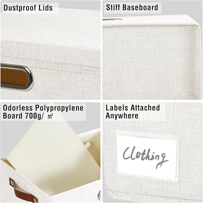 Roobyl 17" Large Collapsible Storage Bins - Image 5