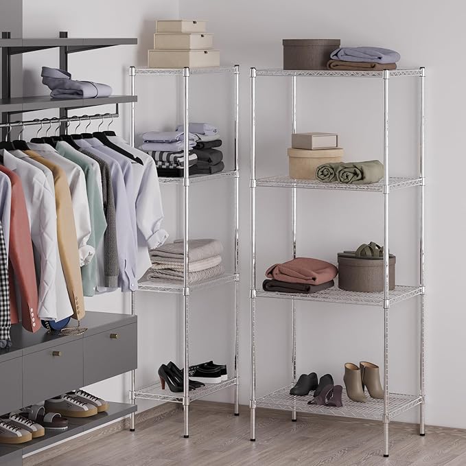 Regal Altair 21" Deep x 30" Wide x 74" Height Wire Shelving Kit | 4-Tier | NSF - Image 2