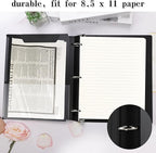 Tashkummy 360° Pivotable 3 Ring Binder, Upgraded Foldable Binders 1 inch 6 Pack - Image 9