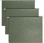 Smead Hanging File Folder, 1/5-Cut Adjustable Tab, Letter Size, Standard Green by SMEAD