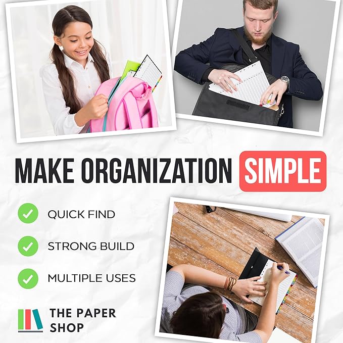 Binder Dividers with Tabs 1-20 Numbered – A4 | Dividers - Image 6