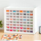 IRIS USA Bead Organizer Storage Bin Drawer Cabinet, 64-Drawer Plastic - Image 7
